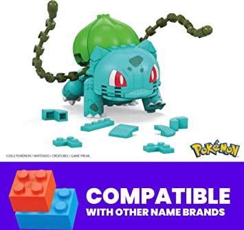 Mega Pokemon Jumbo Bulbasaur Building Toy Kit, With 1 Action