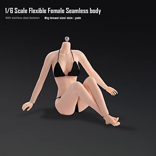 1/6 Scale Female Super Flexible Seamless Body Action Figure 12inch  Mannequin Full Body Female Underwear Action Figure