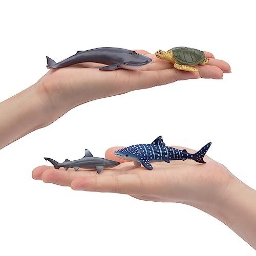 TOYMANY 24PCS海洋生物フィギュア 海の生き物フィギュアセット ミニ