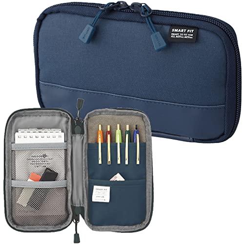 Lihit Lab Compact Pen Case Navy A7687-11