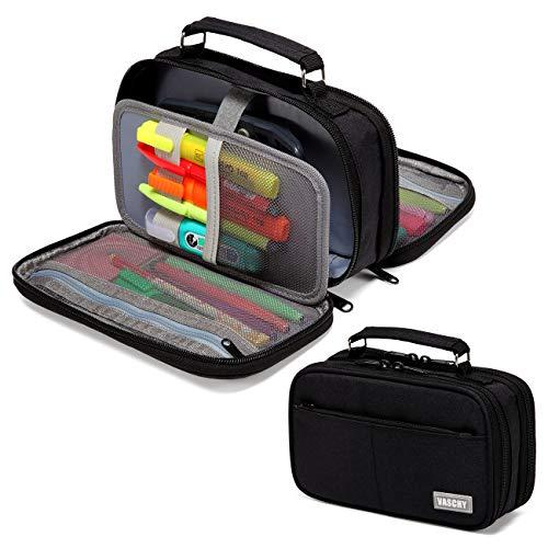 School Pencil Cases for Boys and Girls, Large Capacity Double