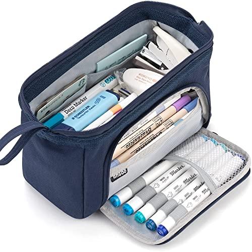 Large Capacity Pencil Pen Case Bag for Middle High School Office Girl  Storage