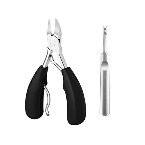 Buy Toe Nail Clippers for Ingrown or Thick Nails, Large Handle Nail Trimmer  and Best Nail Clippers for the Elderly + Sharp Stainless Steel Thick Nails  (Black) from Japan - Buy authentic