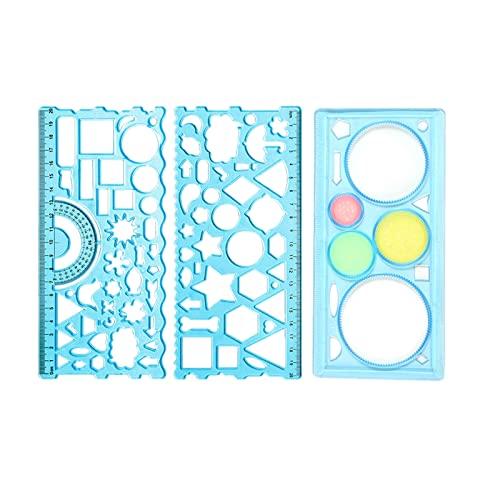 Geometry Ruler Multifunctional Drawing Kit Spiral Stencils With