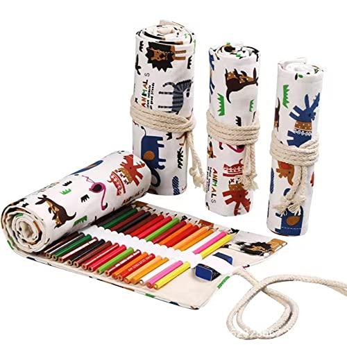 Buy Maydahui Colored Pencil Storage Bag, Canvas, Roll Pen Case