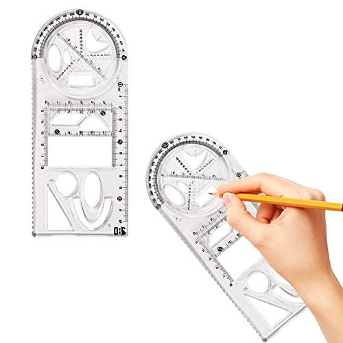 Cheap Multifunctional Geometric Ruler Drawing Template Measuring
