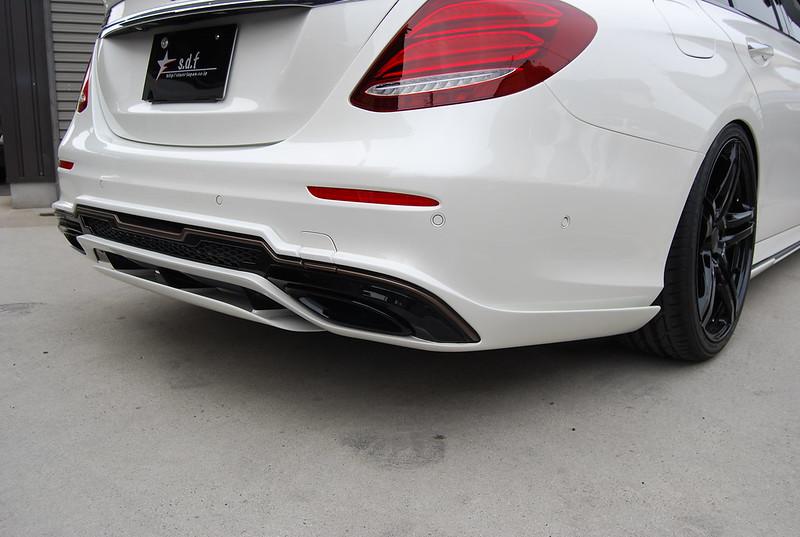 Buy S.d.f star design factory FRP Paint Rear skirt for E-Class