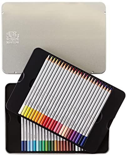 Winsor & Newton (ウィンザー＆ニュートン) スタジオコレクション 色鉛筆 柔らかい芯 描画用鉛筆 プレミアム アーティスト品質  スケッチ、ブレンディング、シェーディング、レイヤー 48本セット