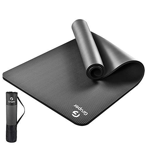 Gruper Yoga Mat Thick Non Slip Gym Mat For Exercise Fitness Pilate