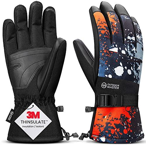 OUTDOORMASTER 手袋 防寒 防水 スノボ グローブ 3Mシンサレート 手袋