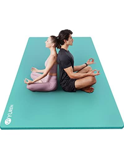 Buy YUREN Yoga Mat, Large Size, Thick, 15mm, Wide, 200*130cm, High Density,  Nitrile Rubber, Soundproofing, Anti-Vibration, Muscle Training, Yoga,  Training, Exercise Mat, Parents and Children, Beginners, Storage Bag,  Storage Band Included from