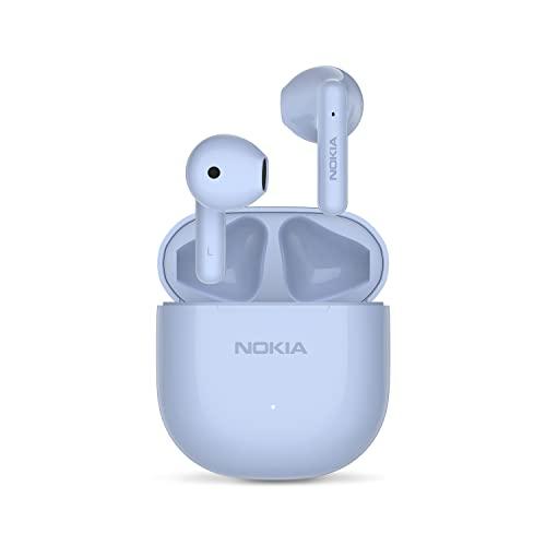 ノキア(Nokia) Essential E3103 【ワイヤレスイヤホン Bluetooth 5.1】完全ワイヤレスイヤホン/ブルートゥース  イヤホン/ENCノイズリダクション/ハンズフリー通話/左右分離型/最大25時間音楽再生/軽量/ブルー