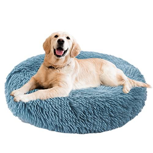 Fluffy round 2024 dog bed