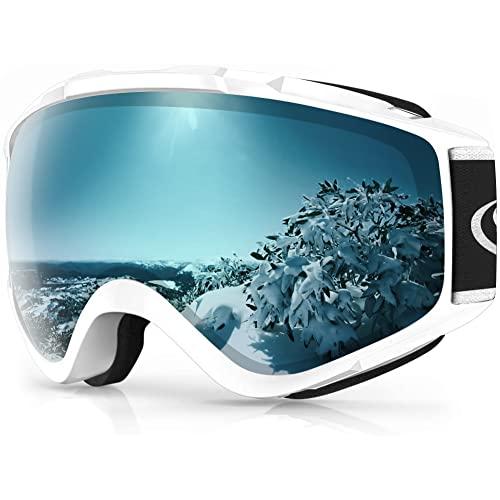 スキーゴーグル 球面レンズ フレームレス スノーゴーグル 広角視野 UV400保