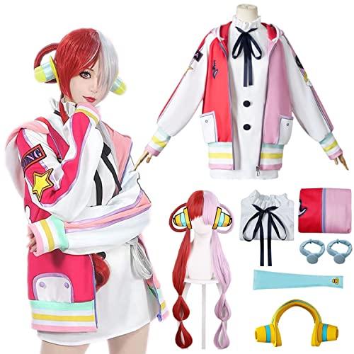One Piece Uta Cosplay Clothes Theatre Version Movie Red Daughter Of Red  Shanks Accessories Costume Wig Wings Kid Adult Toy Gift