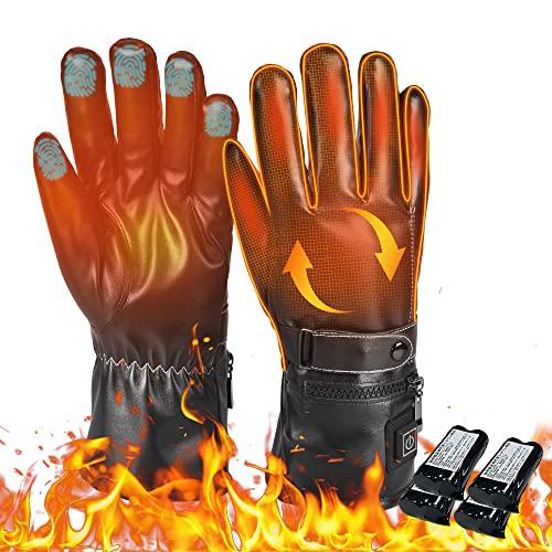 Buy 2022 Innovative Electric Heated Gloves for Motorcycles, 4 7.4V 5600mah  Batteries Included, Heated Gloves, Touch Panel Compatible, 3 Levels of  Temperature Control, Rechargeable, Electric Heated Gloves, Rainproof,  Windproof, Coldproof, For Winter