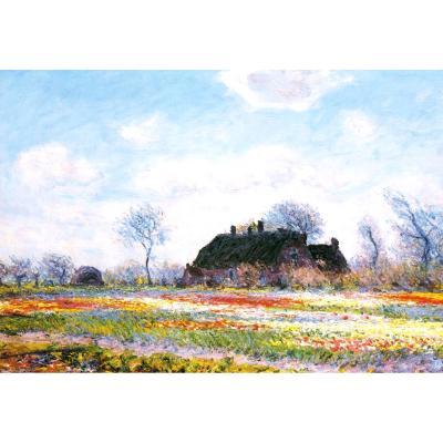 モネ(Claude Monet) 金の額 万能の６号サイズ 複製画 洋画 有名な絵画