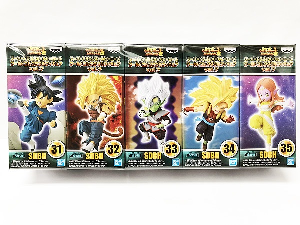 Banpresto Super Dragon Ball Heroes WCF World Collectable Figure Vol.7 Set of 5 