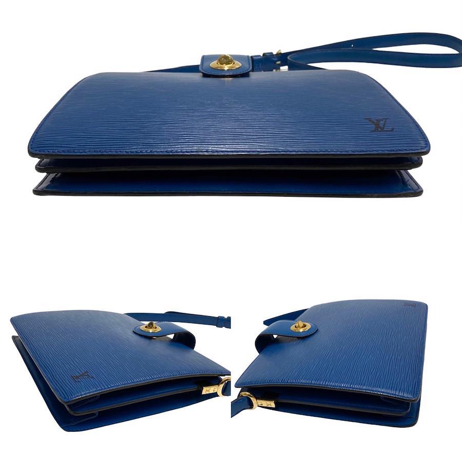 Louis Vuitton, Louis Vuitton Blue Epi leather Shoulder Pochette Bag