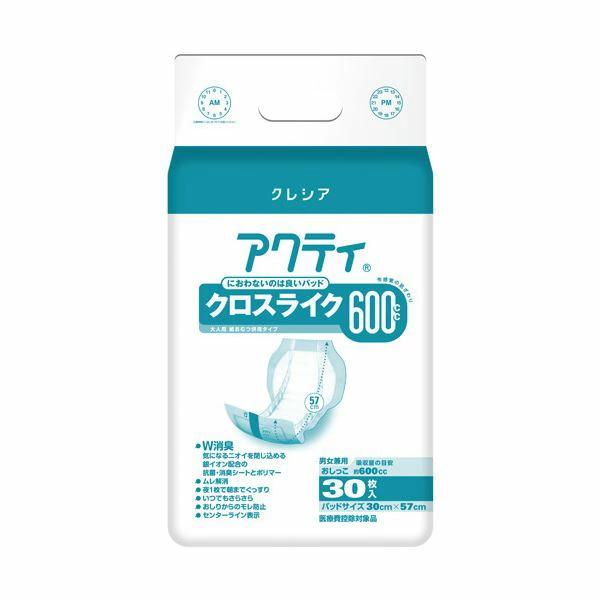 日本製紙クレシア アクティ パワー消臭パッド600 30枚6P |b04 - トイレ