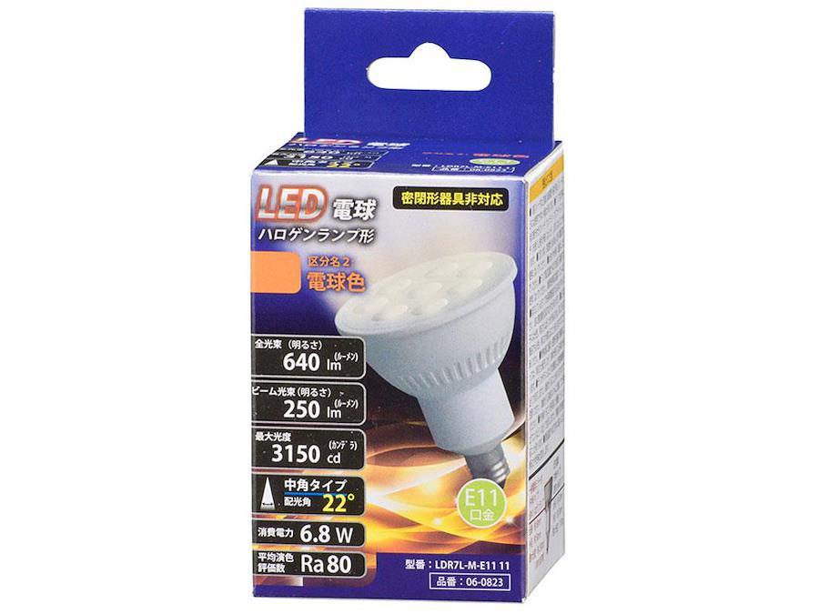 Buy OHM LED bulb Halogen lamp type E11 6.8W Medium angle type