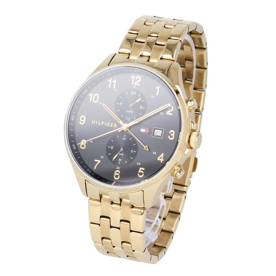 Tommy hilfiger black and gold cheap watch