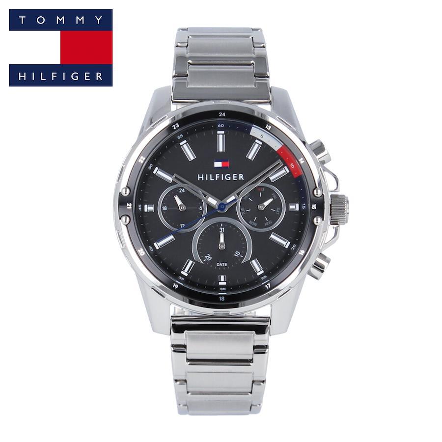 Buy TOMMY HILFIGER Quartz 1791936 ZenPlus exclusive Buy Stainless For Silver - Japan Black Watch Japan authentic | Men Day Date from items Wrist Multifunction Mason Plus from