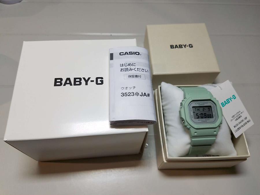 CASIO Baby-G BGD-565SC-3JF BGD-565 Series Quartz Casual Flower color Spring  Pearl light Green Wrist Watch For Woman