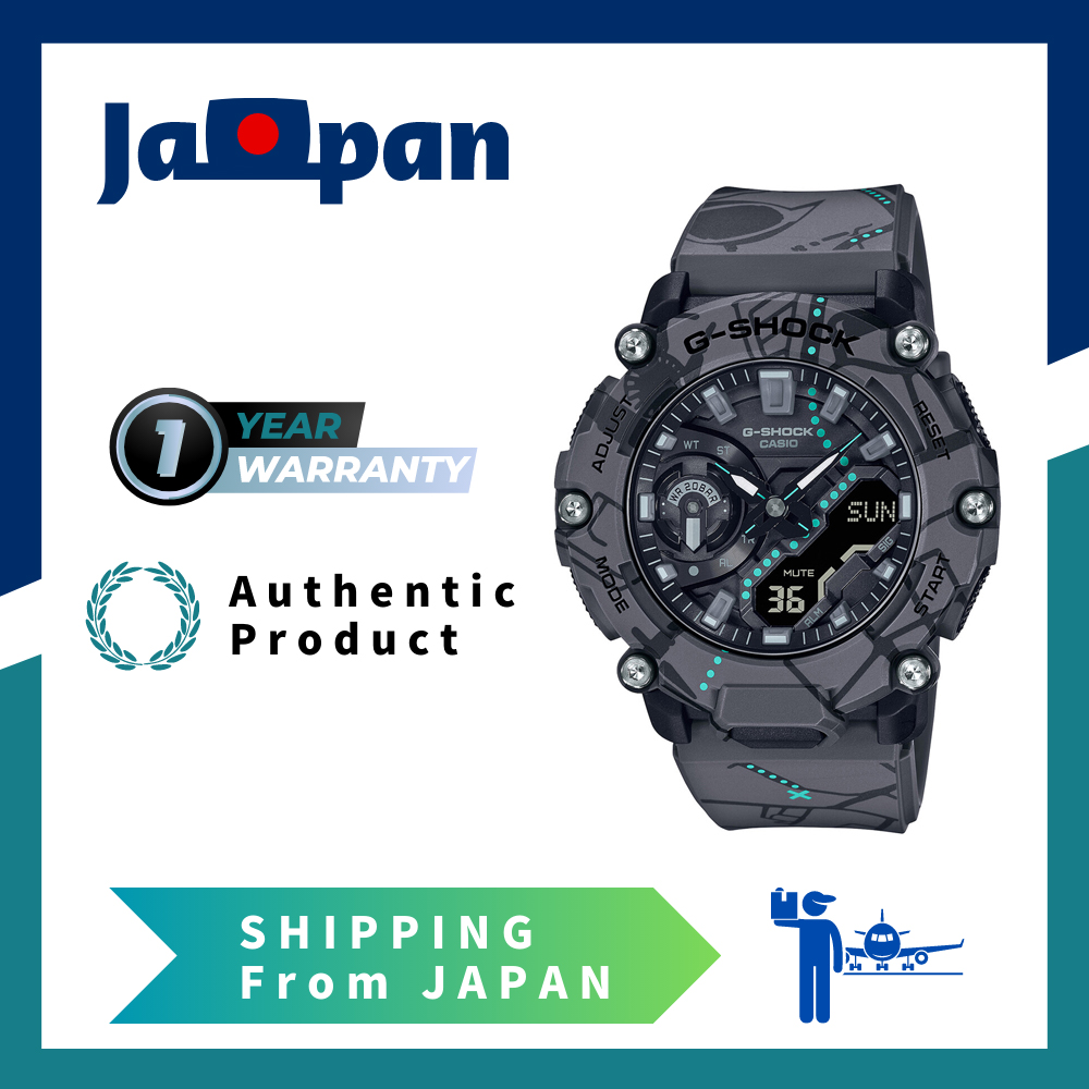 CASIO G-SHOCK GA-2200SBY-8A 2200 SERIES Treasure Hunt Map graphic Street  Gray Wrist Watch For Men