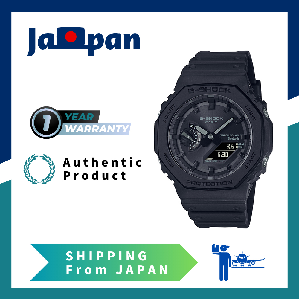 Buy Japan items - CASIO exclusive Series 2100 ZenPlus G-SHOCK Alarm Japan from Black solar Watch Men For Calendar Buy GA-B2100 Tough | time Wrist from GA-B2100-1A1 Bluetooth authentic World Plus Octagon
