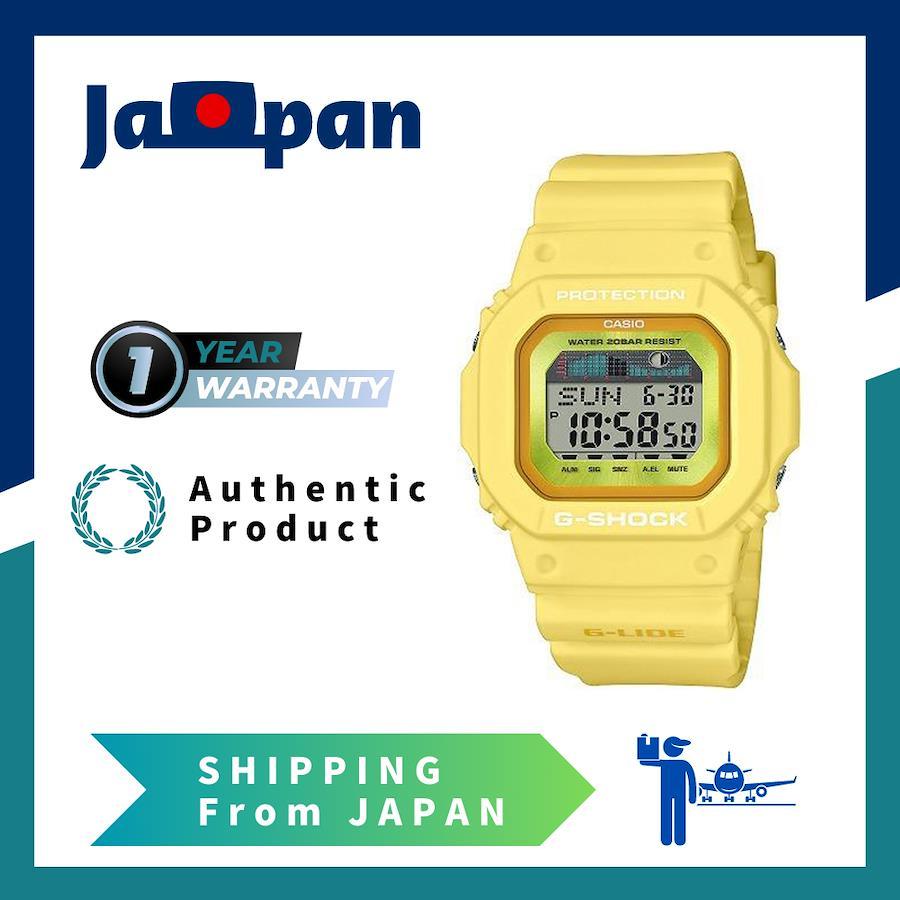 ASIO G-SHOCK GLX-5600RT-9 GLX-5600 SERIES Quartz Tide Graph Sports World  time Alarm Full Auto Calendar Yellow Wrist Watch For Men 日本の商品を世界中にお届け  ZenPlus