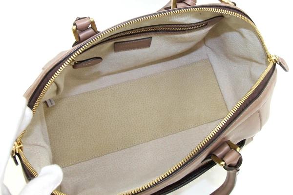 J&M Davidson 2-Way Handbag Brown Leather Used Crossbody Shoulder