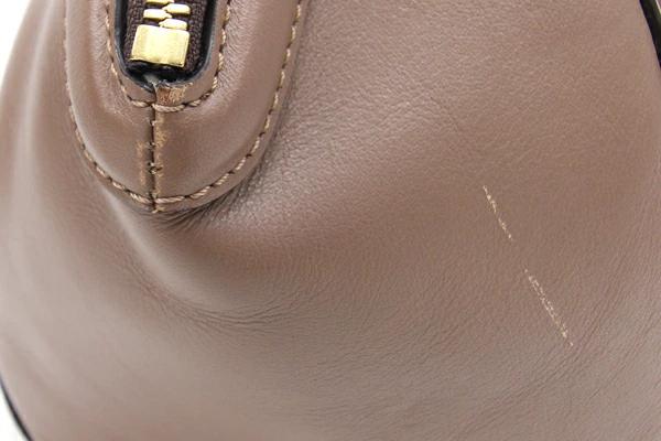 J&M Davidson 2-Way Handbag Brown Leather Used Crossbody Shoulder