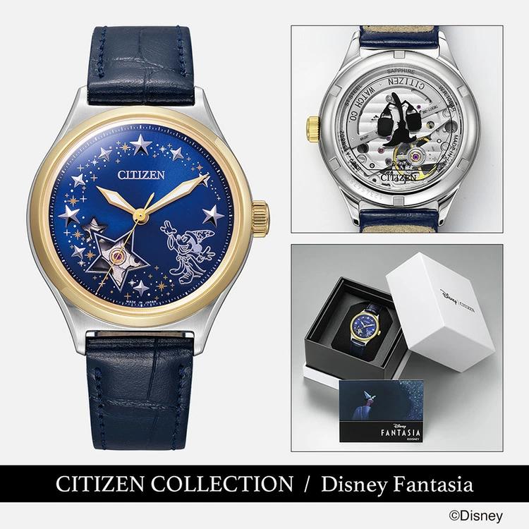 Citizen collection シチズンコレクション ディズニーコレクション 『Disney FANTASIA』モデル 限定モデル 機械式時計  メカニカル 革バンド PC1005-01L CITIZEN シチズン 腕時計 レディース 新作 発売予定日：9月16日