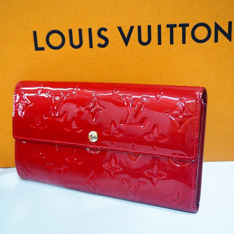 Buy Louis Vuitton Portofeuil-Sala Monogram Verni Rouge Gournadine